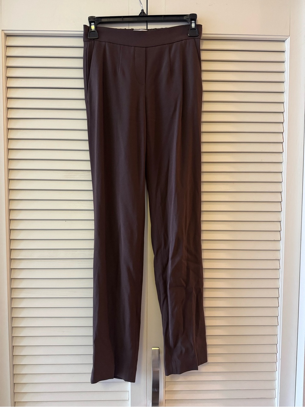 Babaton Straight-Leg Pants in Dark Brown